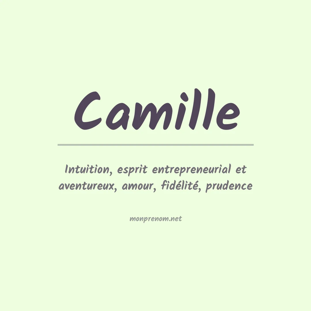 Prénom Camille