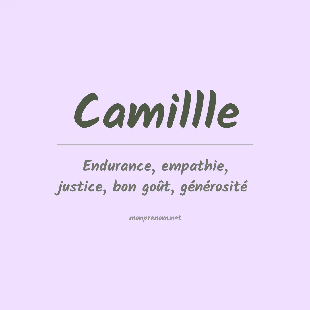 Signification du prénom Camillle