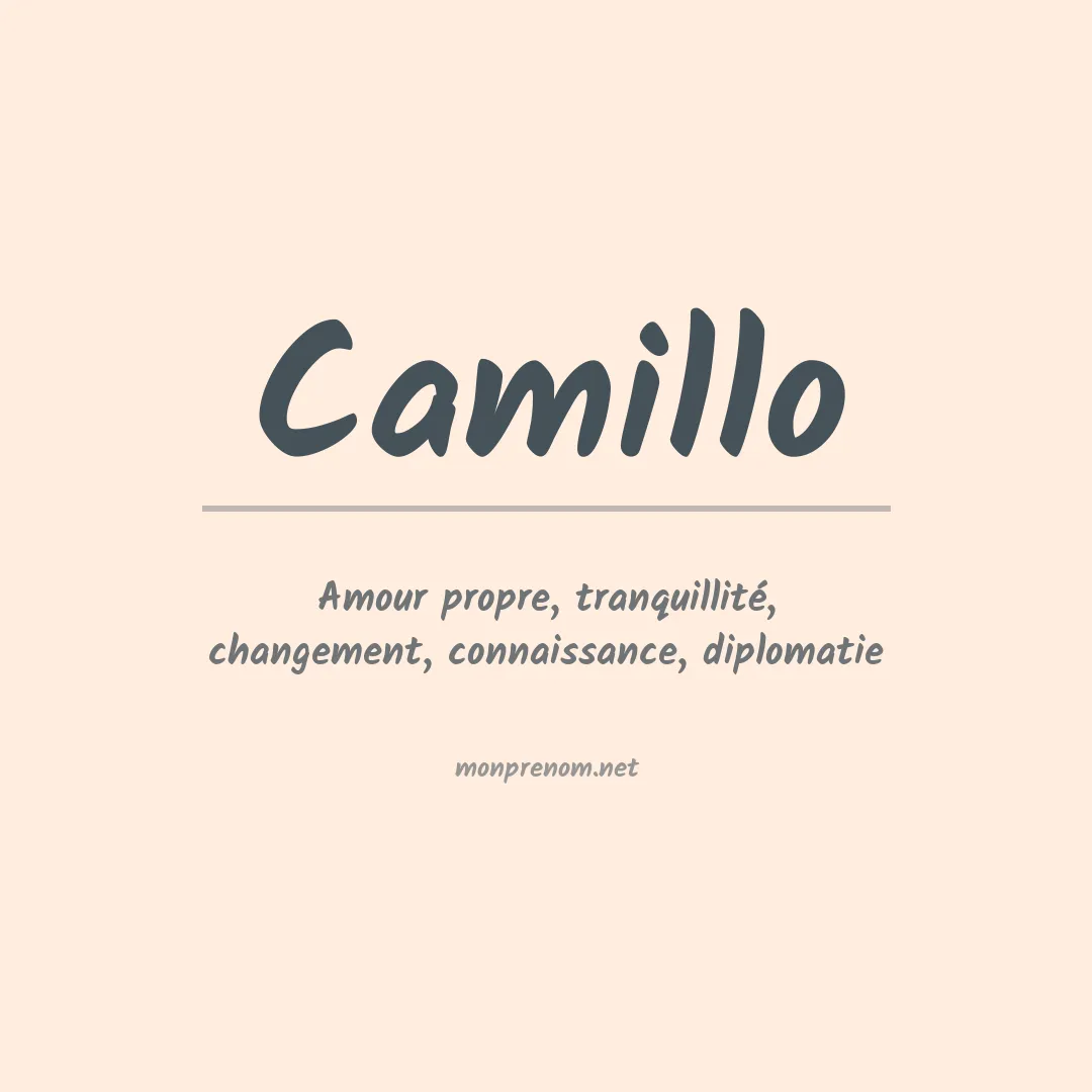 Prénom Camillo