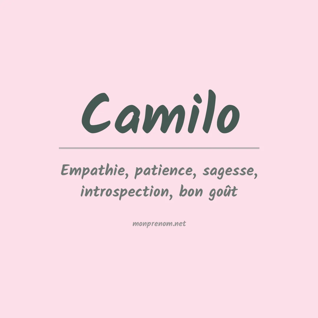 Prénom Camilo