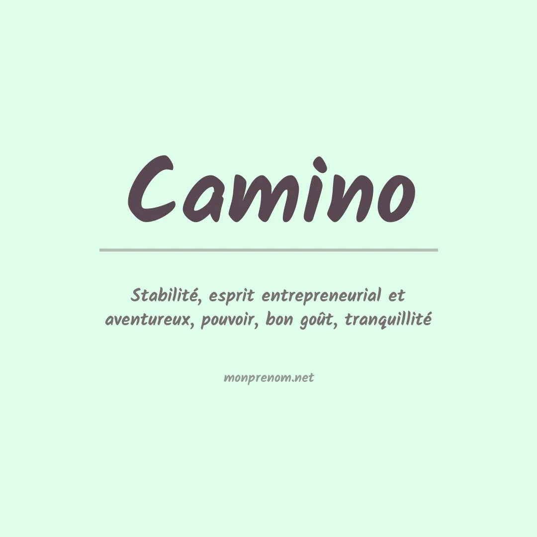 Prénom Camino