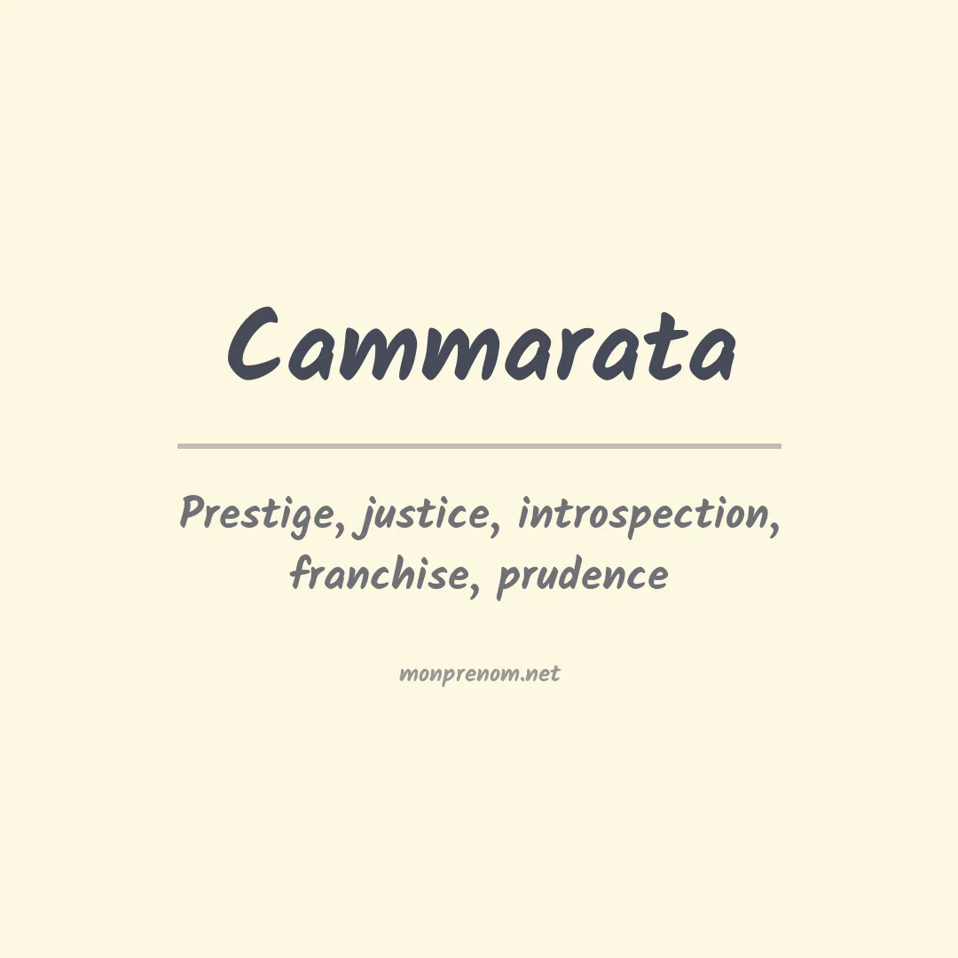Prénom Cammarata