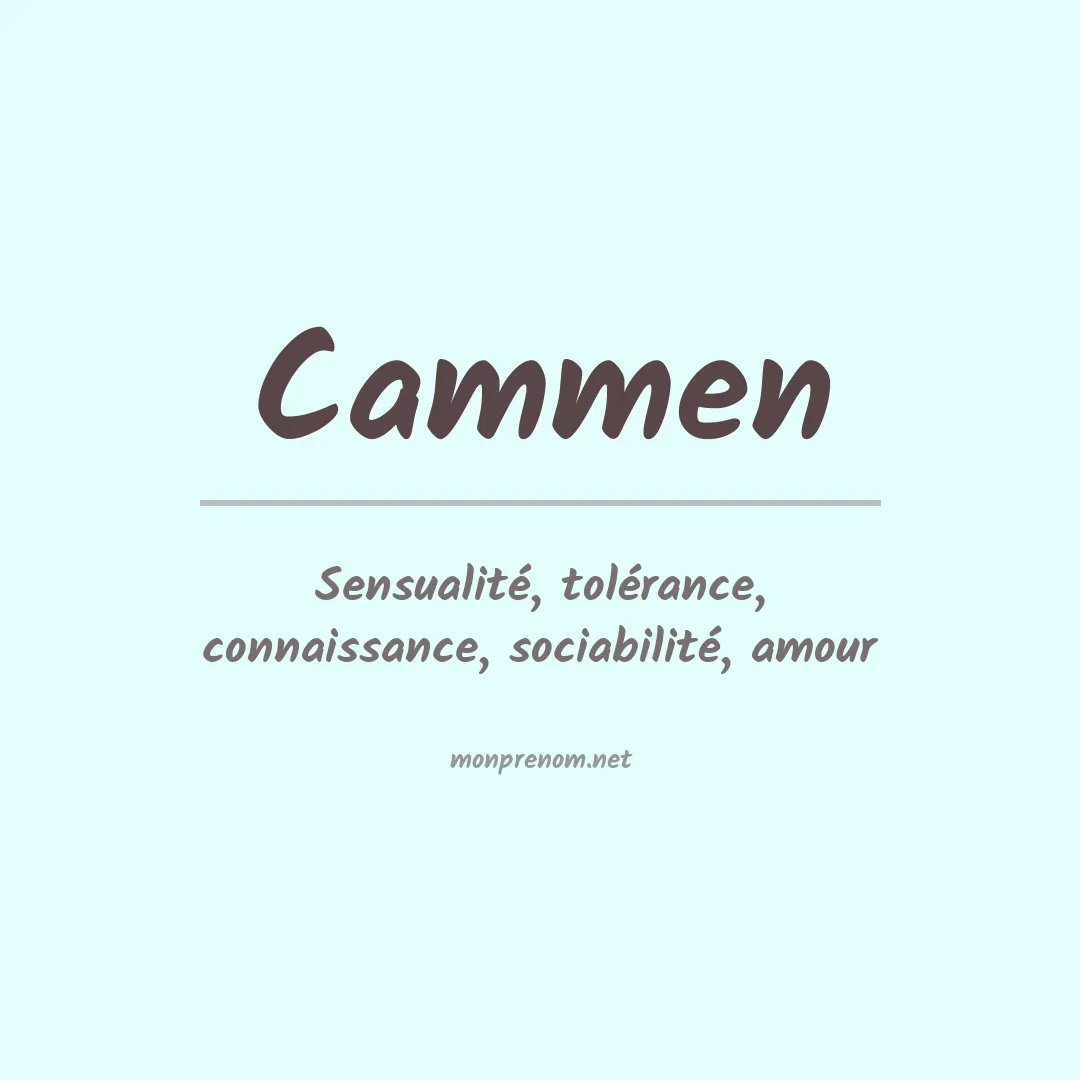 Signification du prénom Cammen