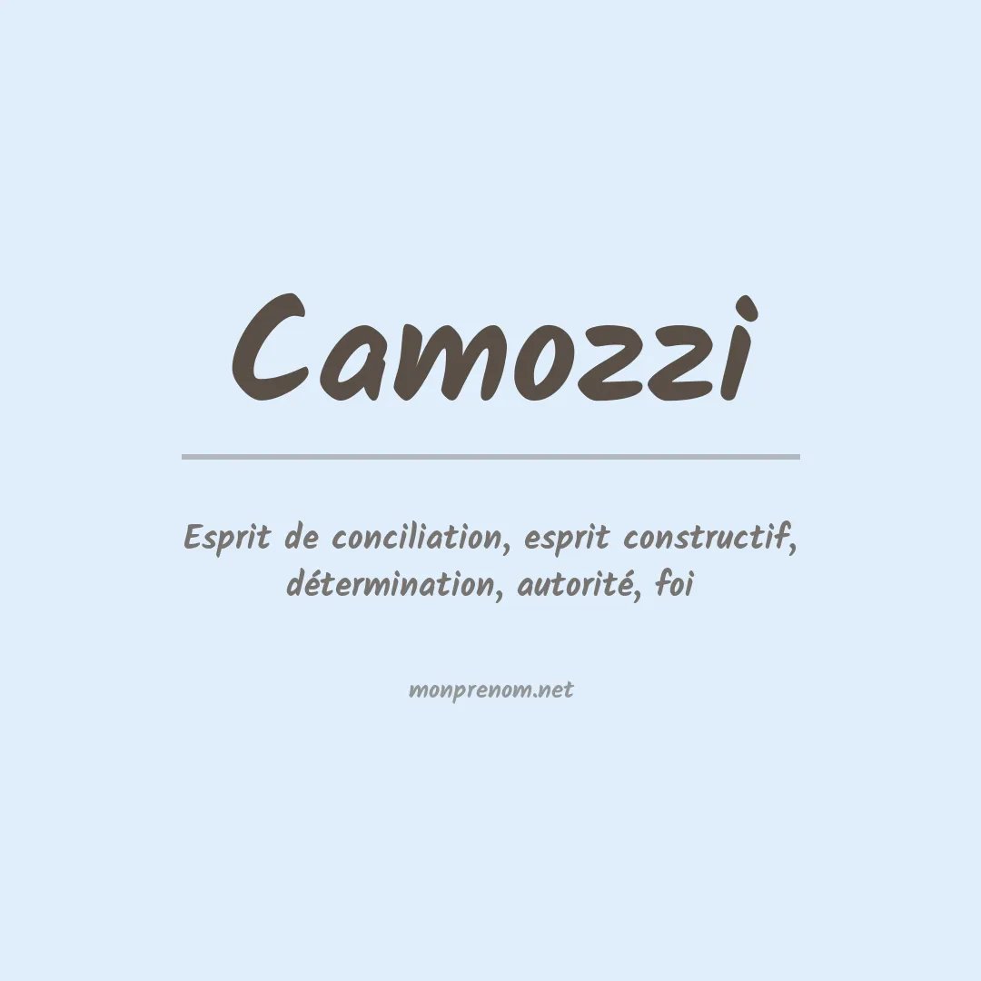 Prénom Camozzi