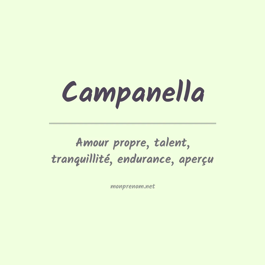 Prénom Campanella