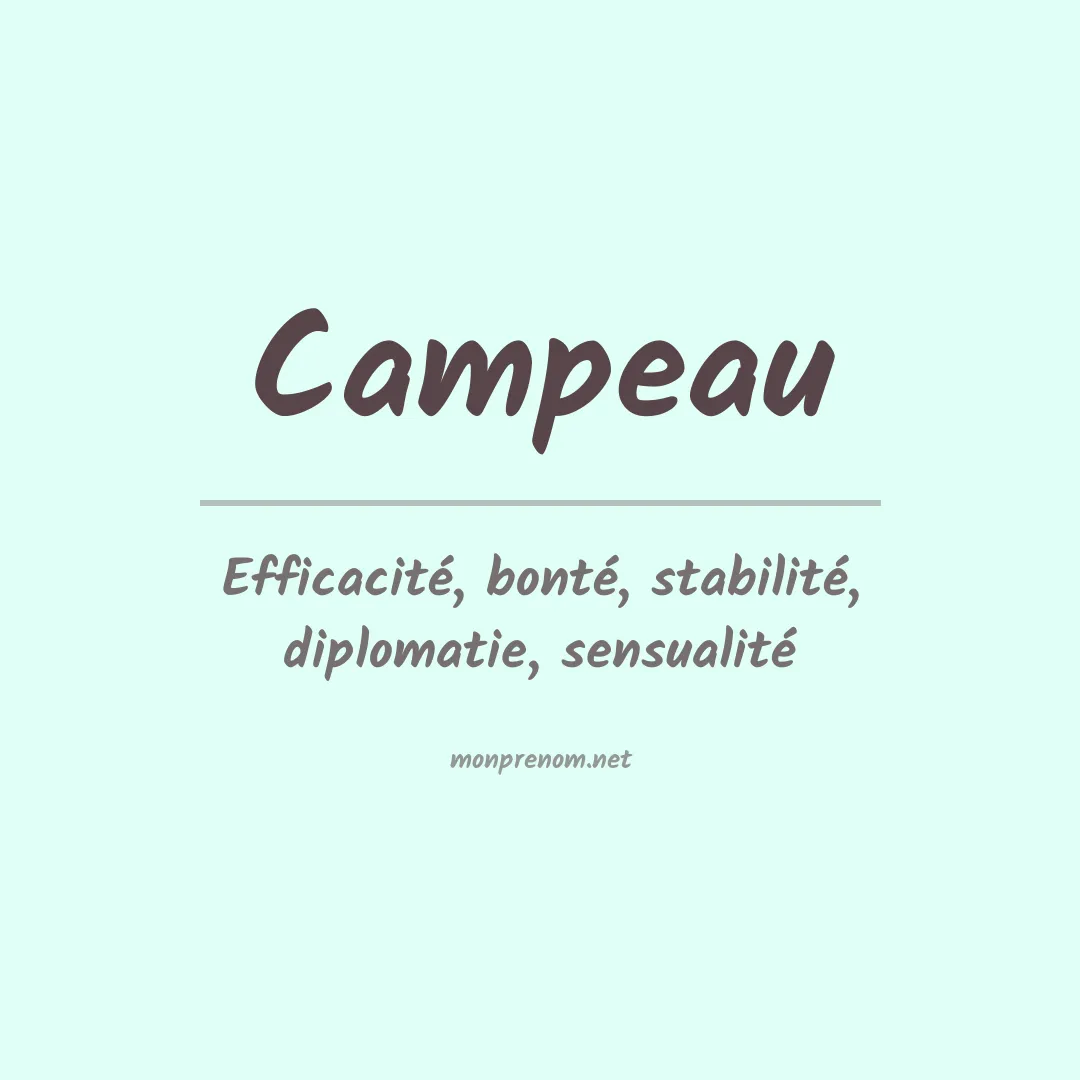 Prénom Campeau