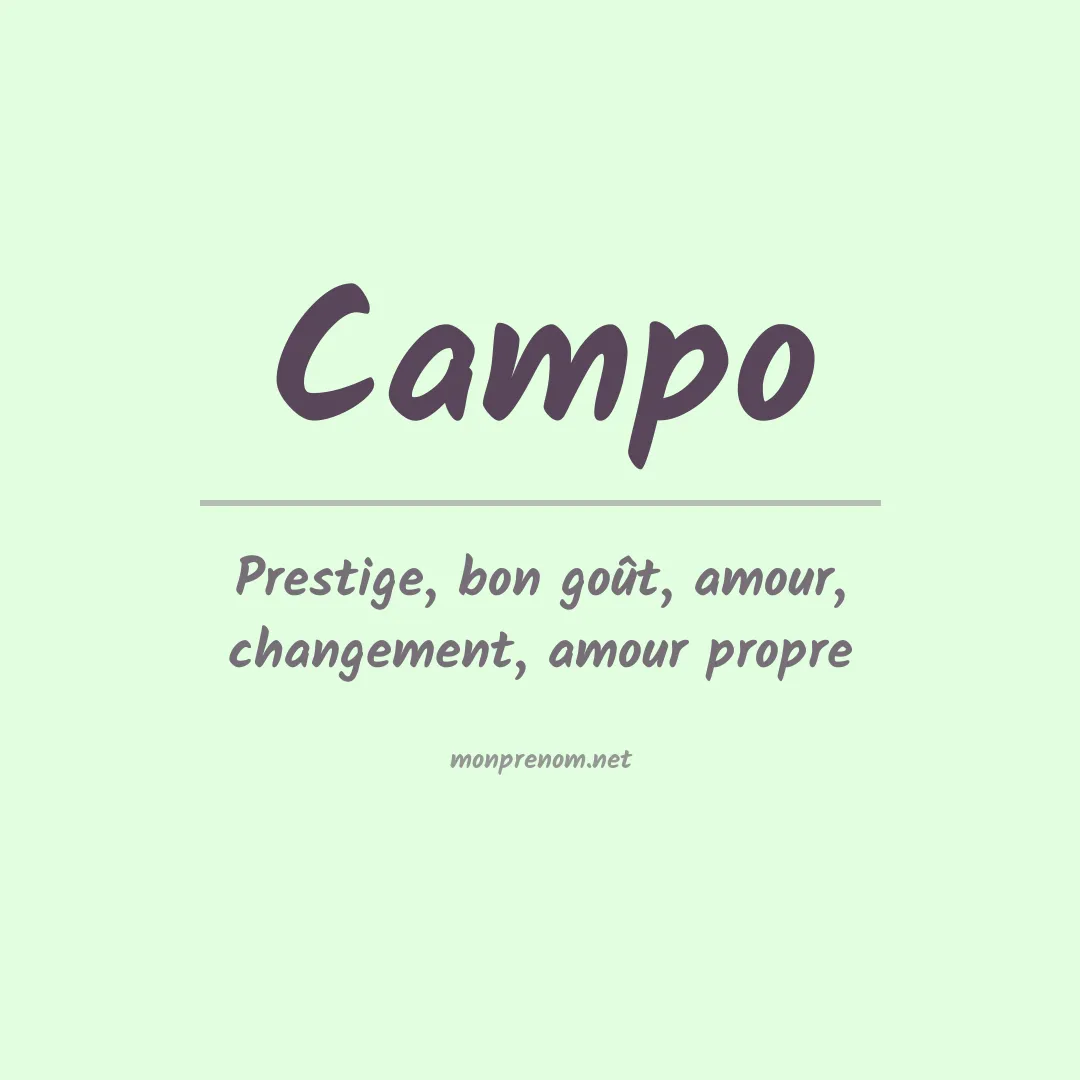 Prénom Campo
