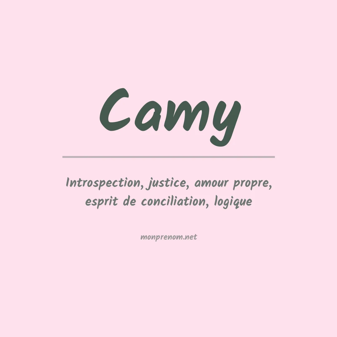 Signification du prénom Camy