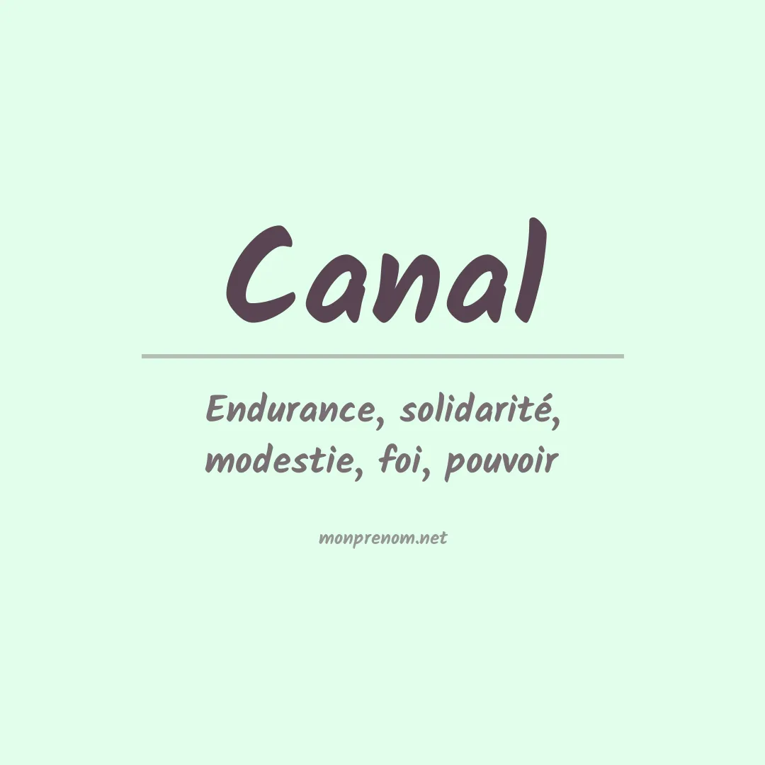 Prénom Canal