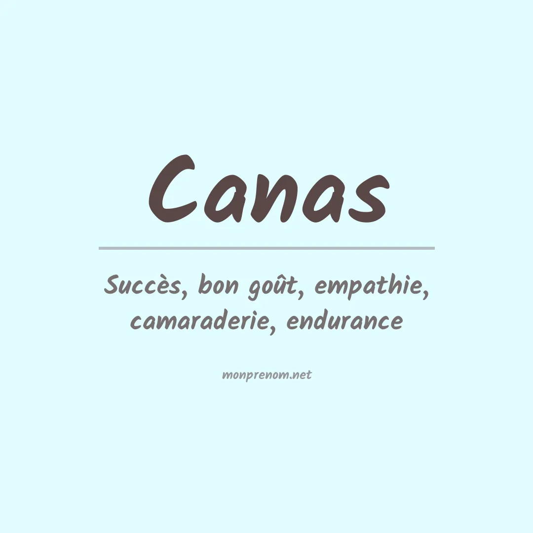 Prénom Canas