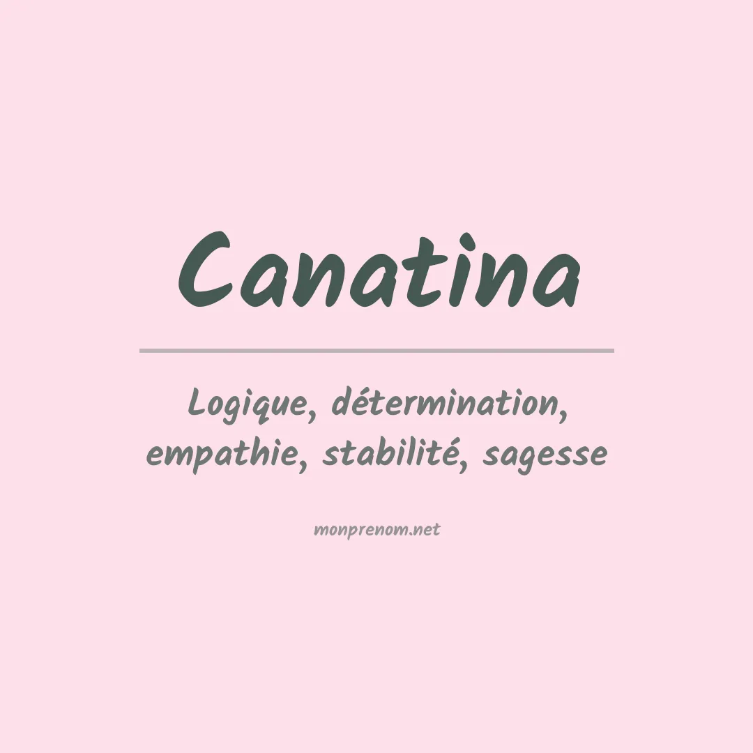 Prénom Canatina