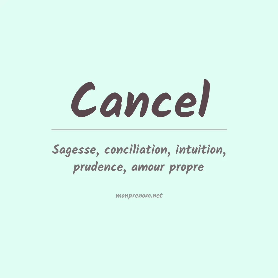 Prénom Cancel