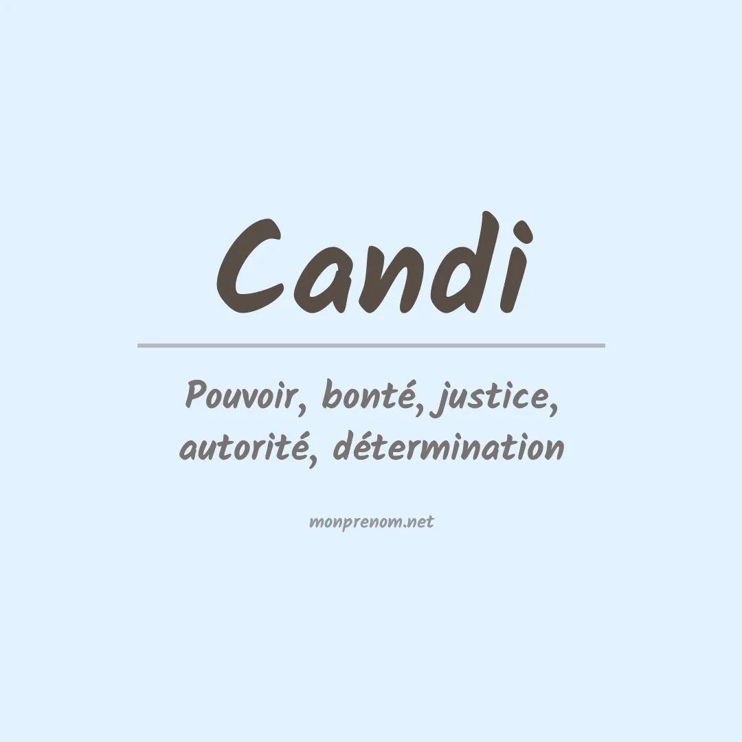Prénom Candi
