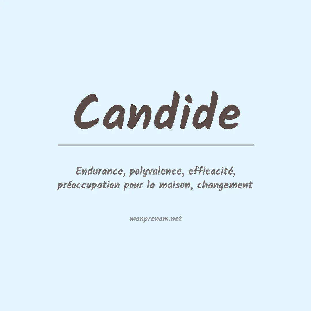 Prénom Candide