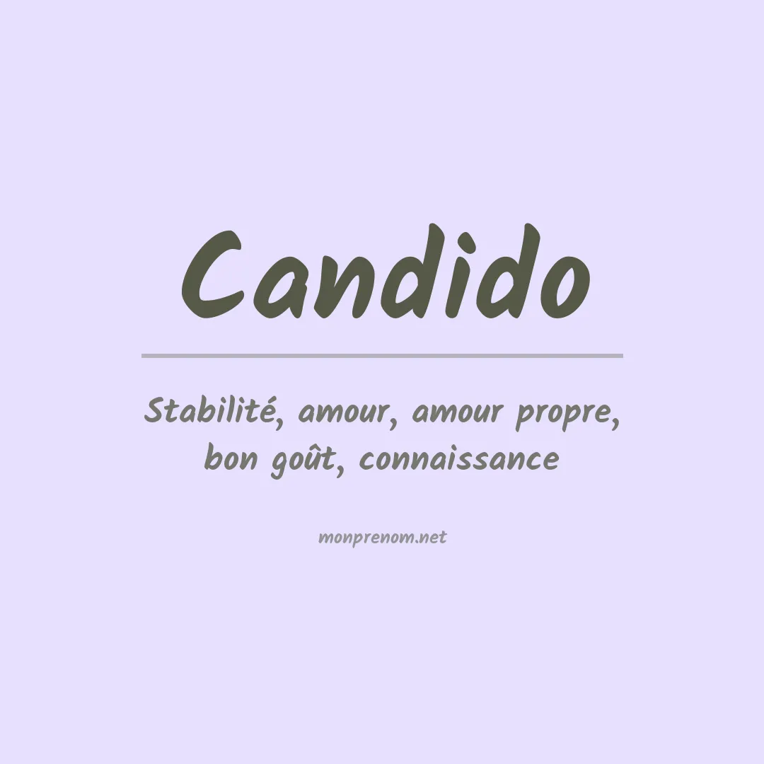 Prénom Candido
