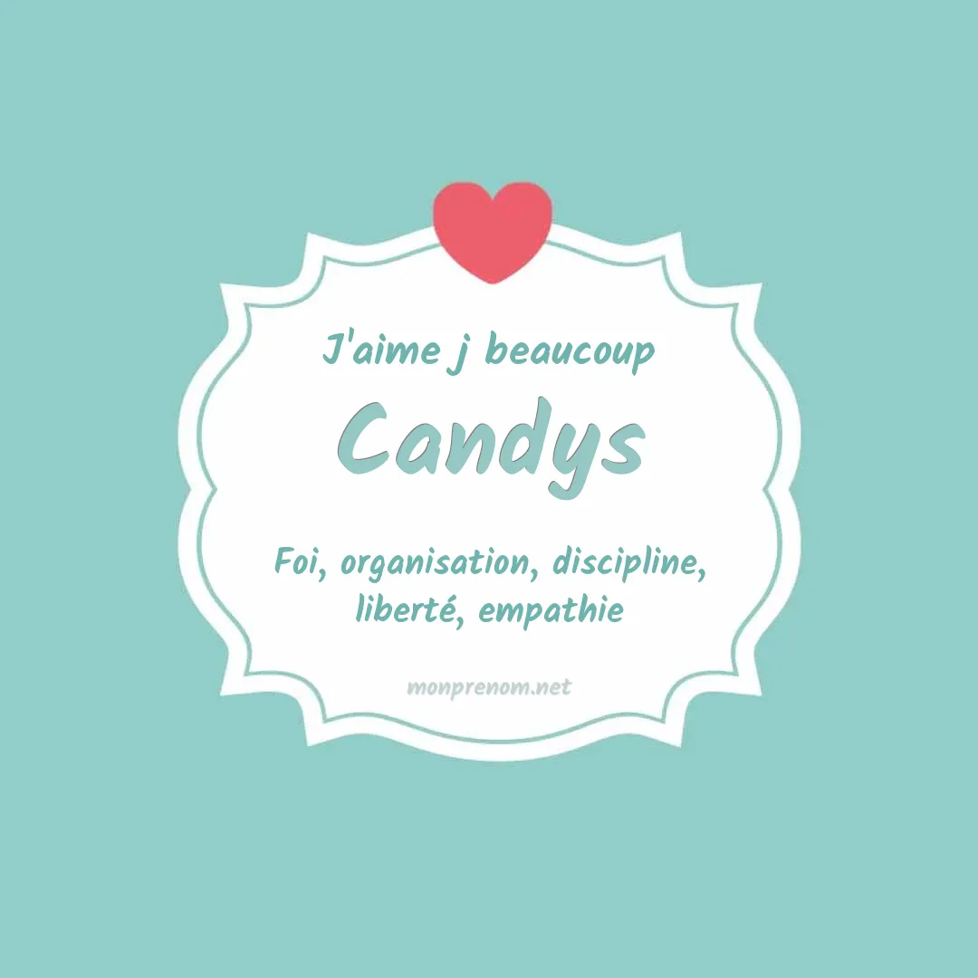 J'aime beaucoup Candys