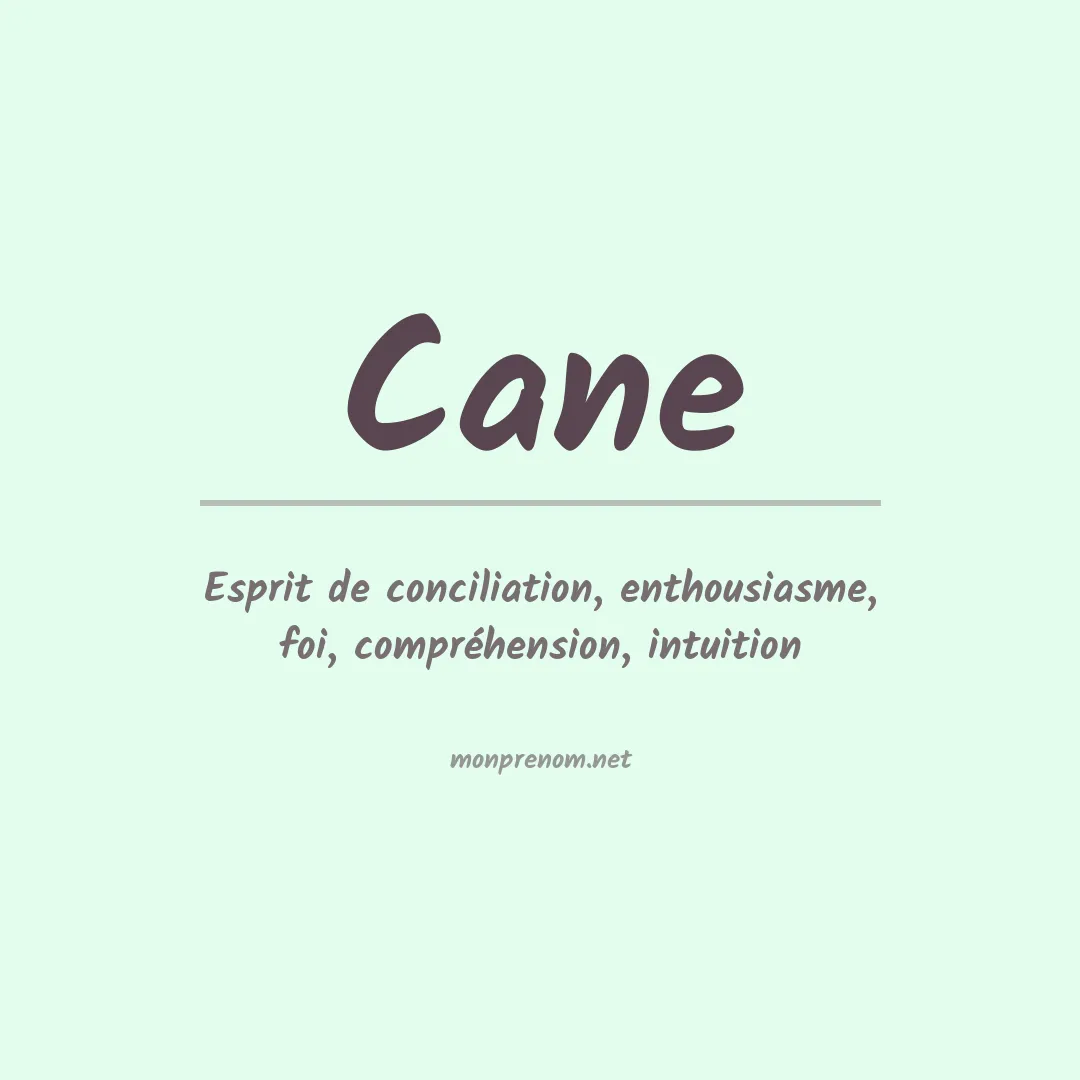 Prénom Cane