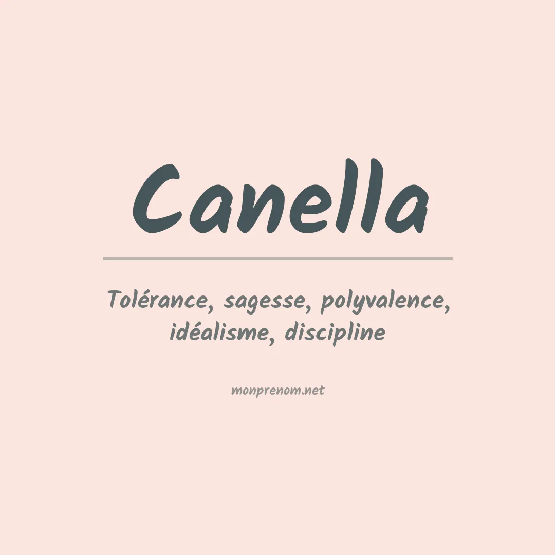Signification du prénom Canella