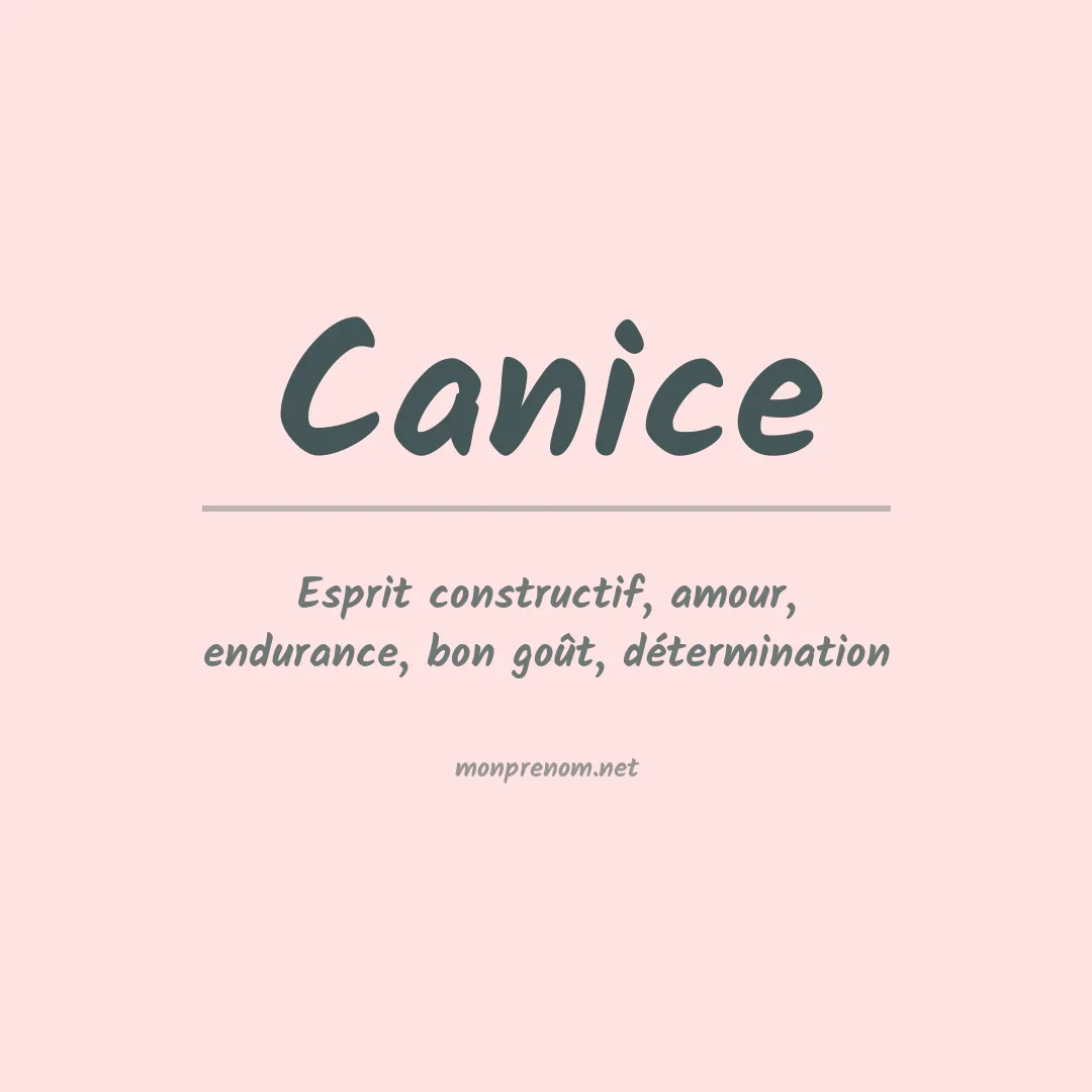 Signification du prénom Canice