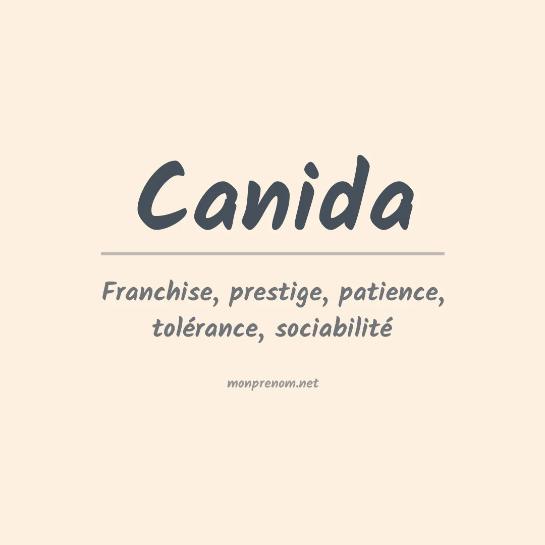 Prénom Canida