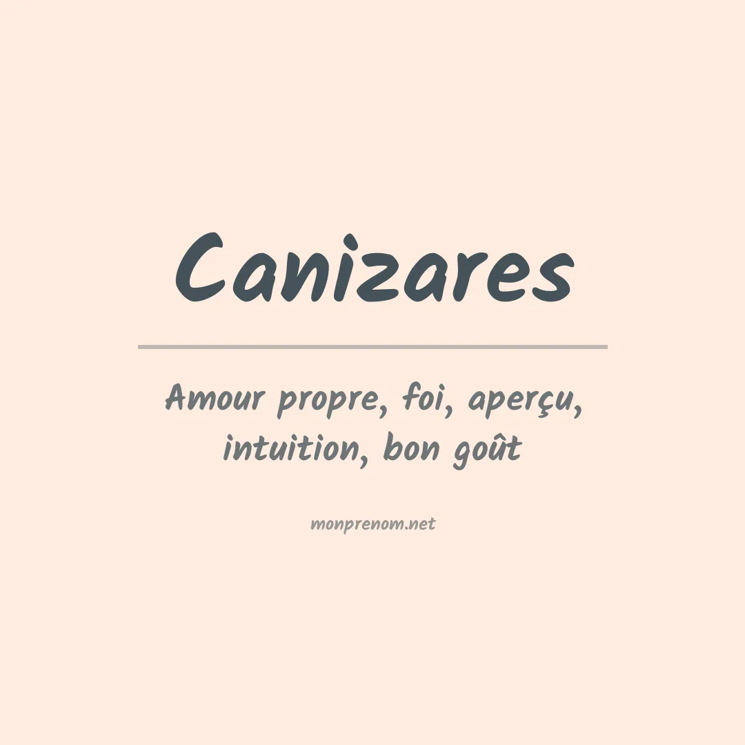 Prénom Canizares