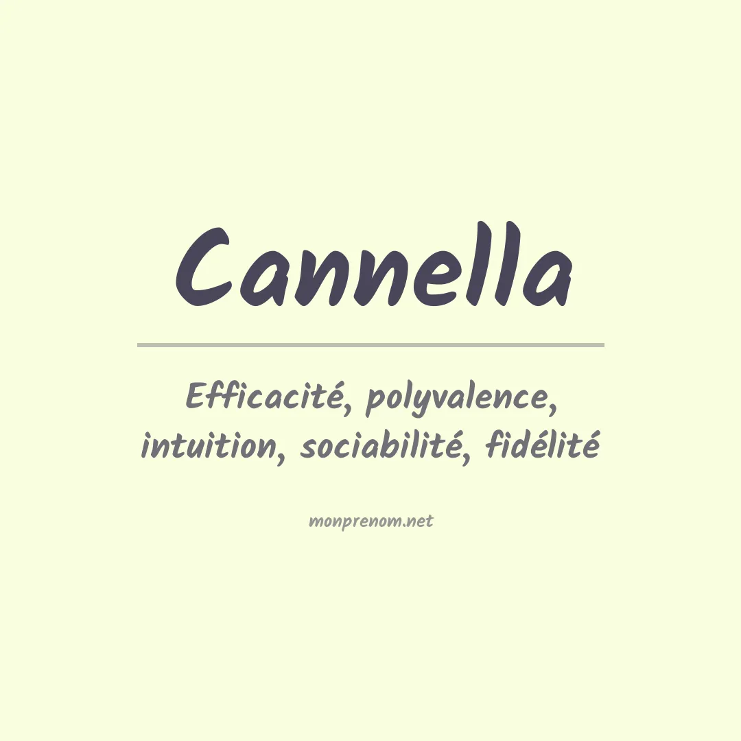 Prénom Cannella