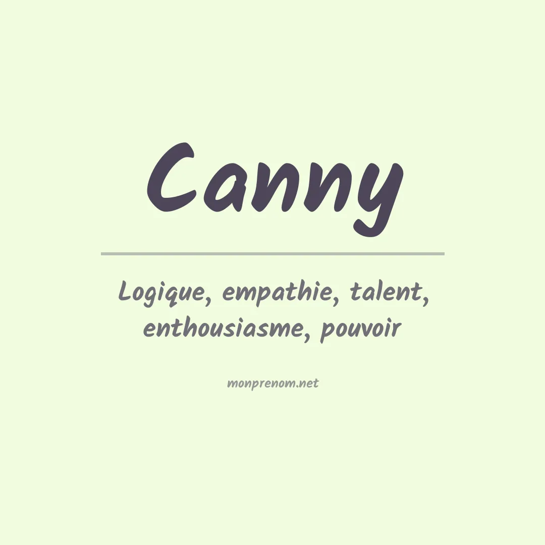 Prénom Canny