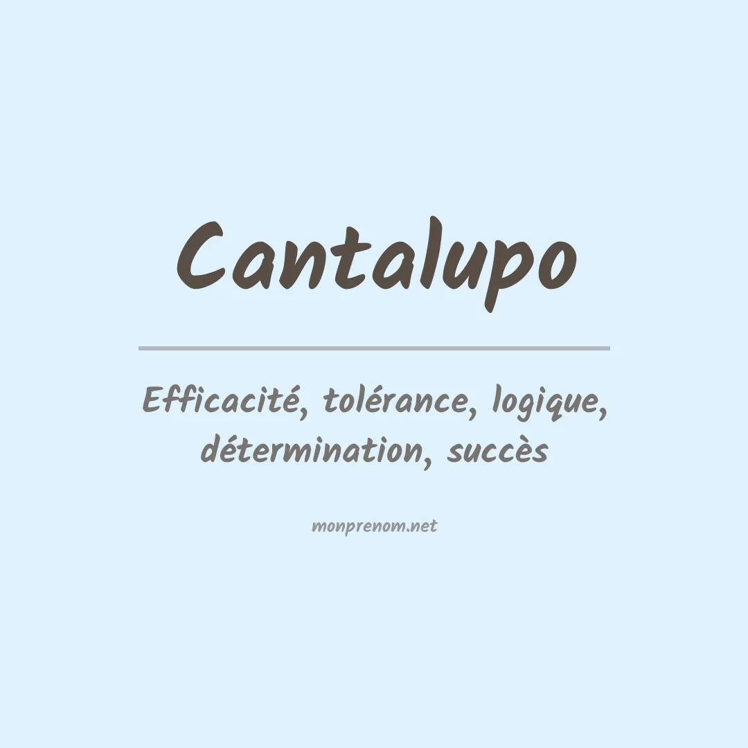 Prénom Cantalupo