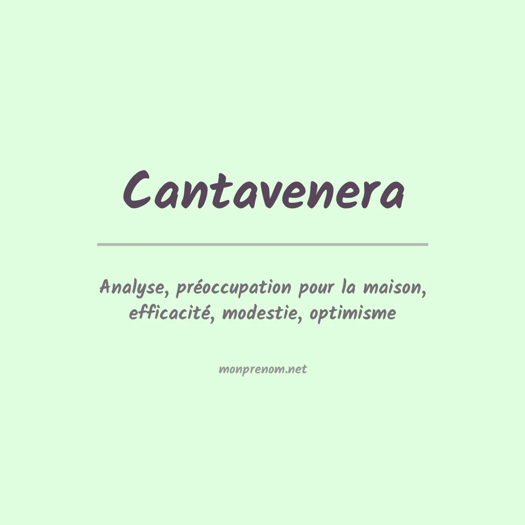 Prénom Cantavenera