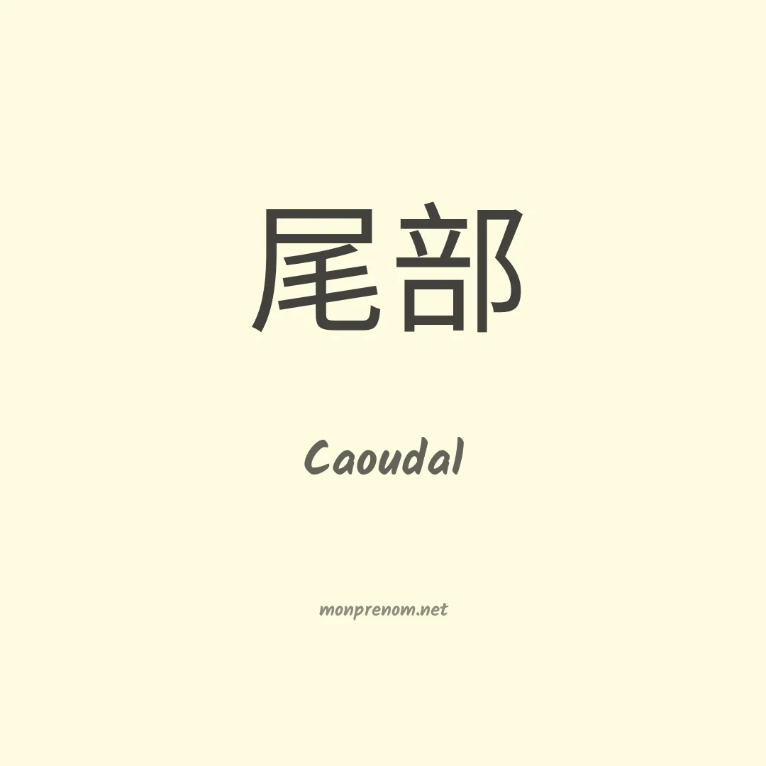 Caoudal en chinois