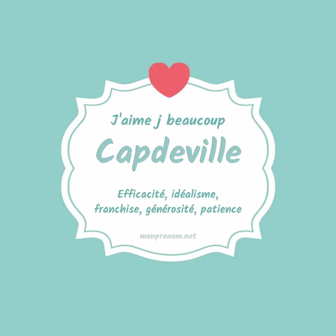 J'aime beaucoup Capdeville