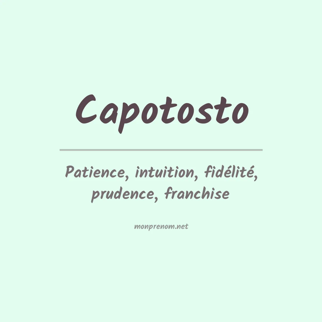 Prénom Capotosto