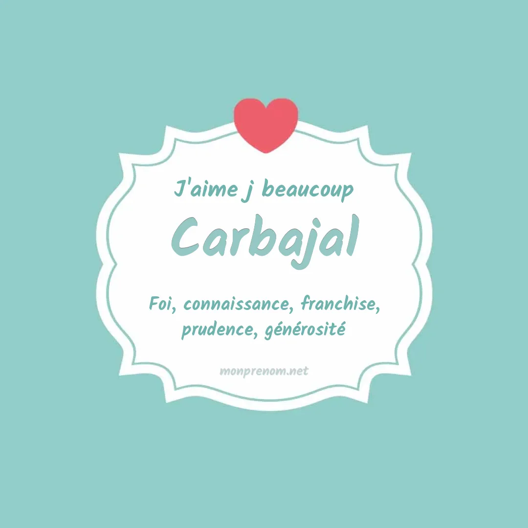 J'aime beaucoup Carbajal