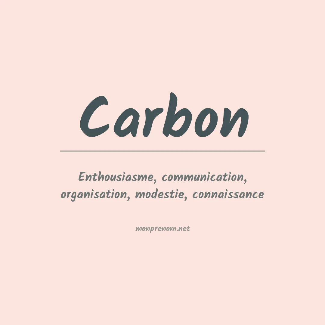 Prénom Carbon