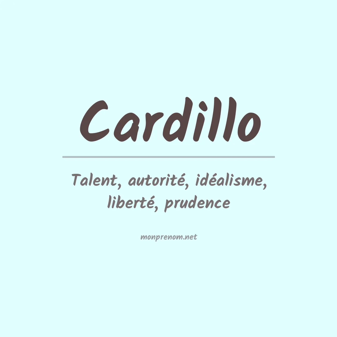 Prénom Cardillo