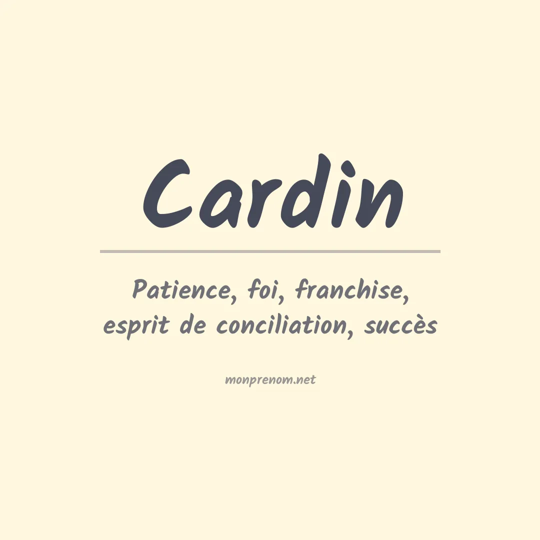Prénom Cardin