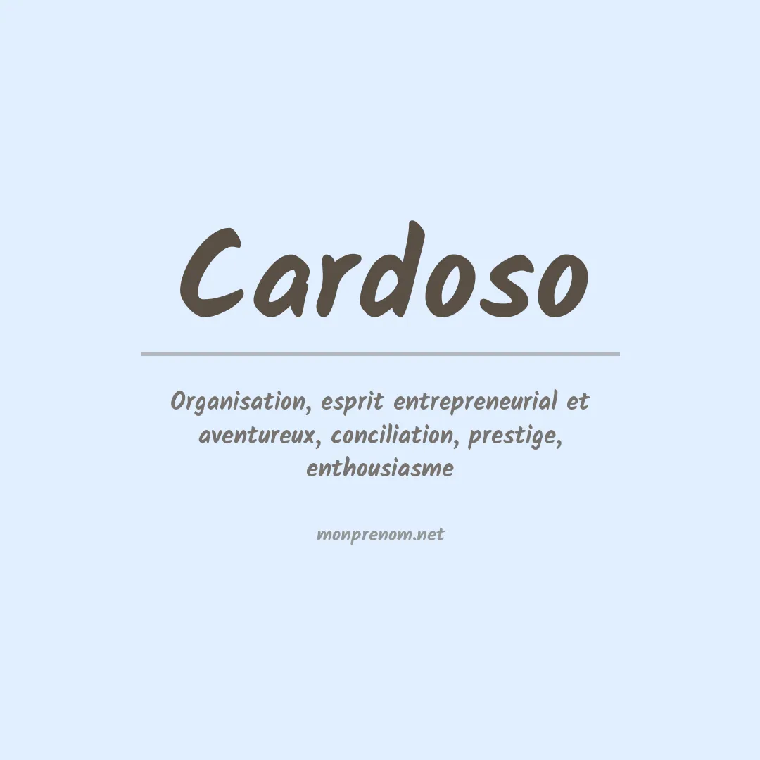 Prénom Cardoso