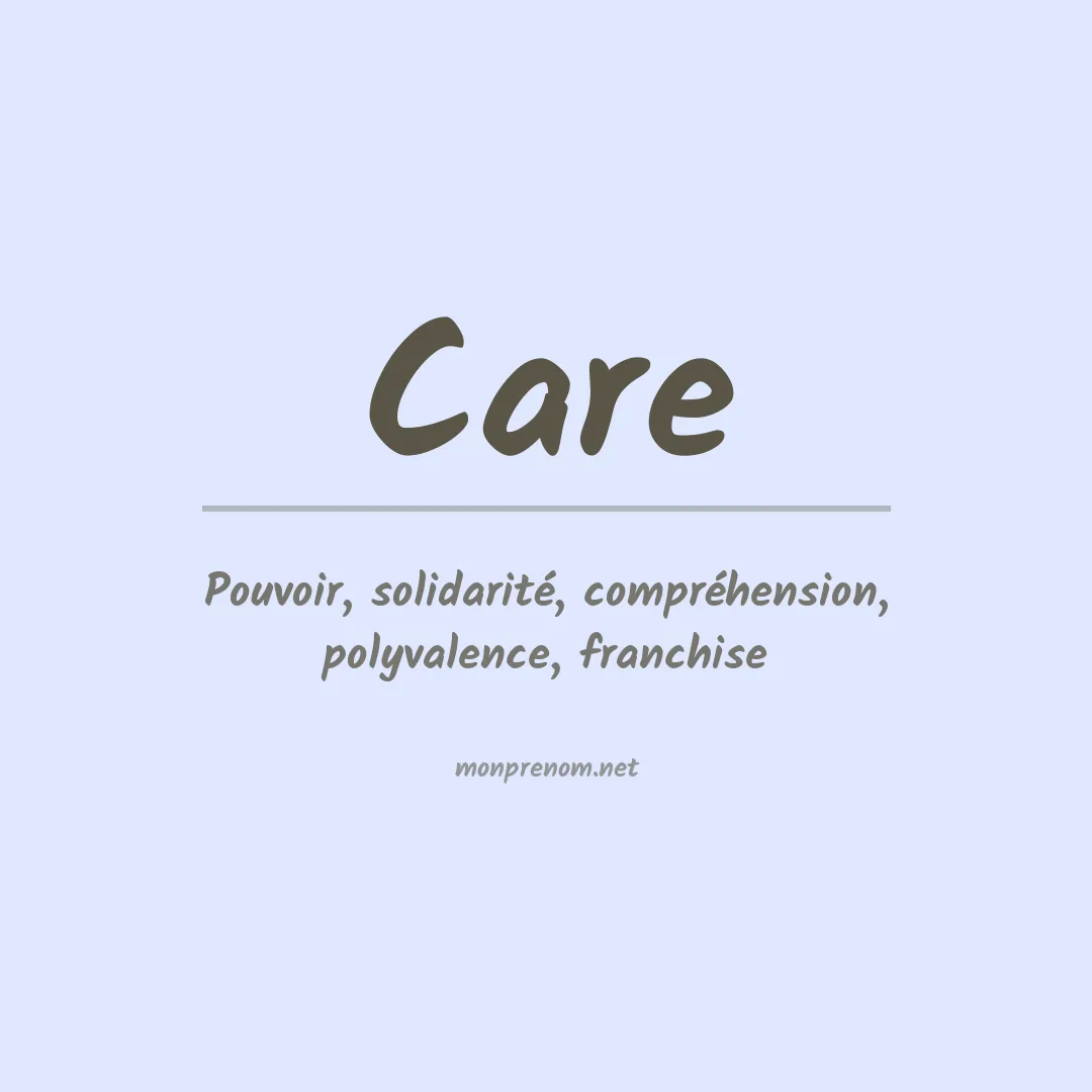 Prénom Care