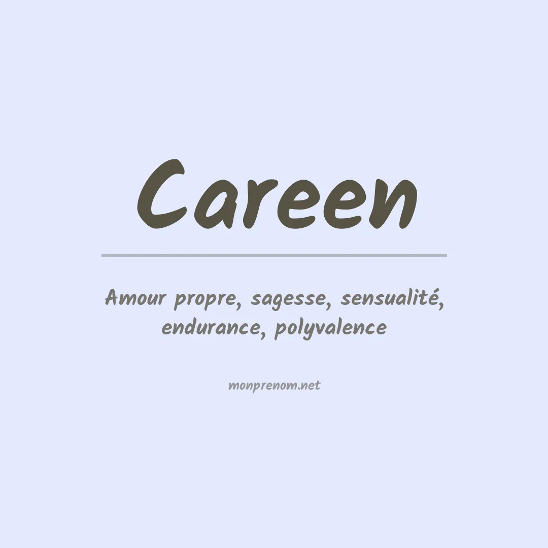 Signification du prénom Careen