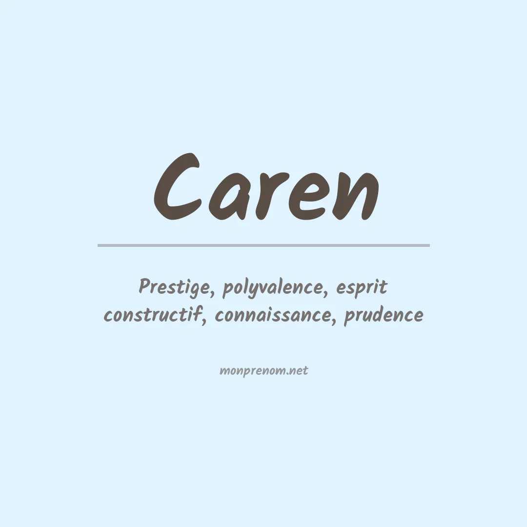 Prénom Caren