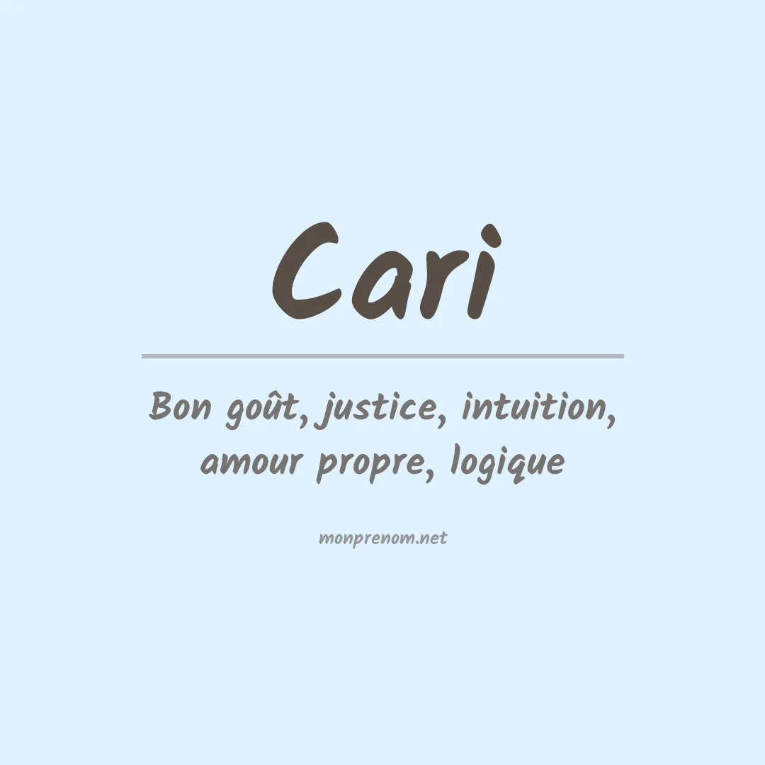 Prénom Cari