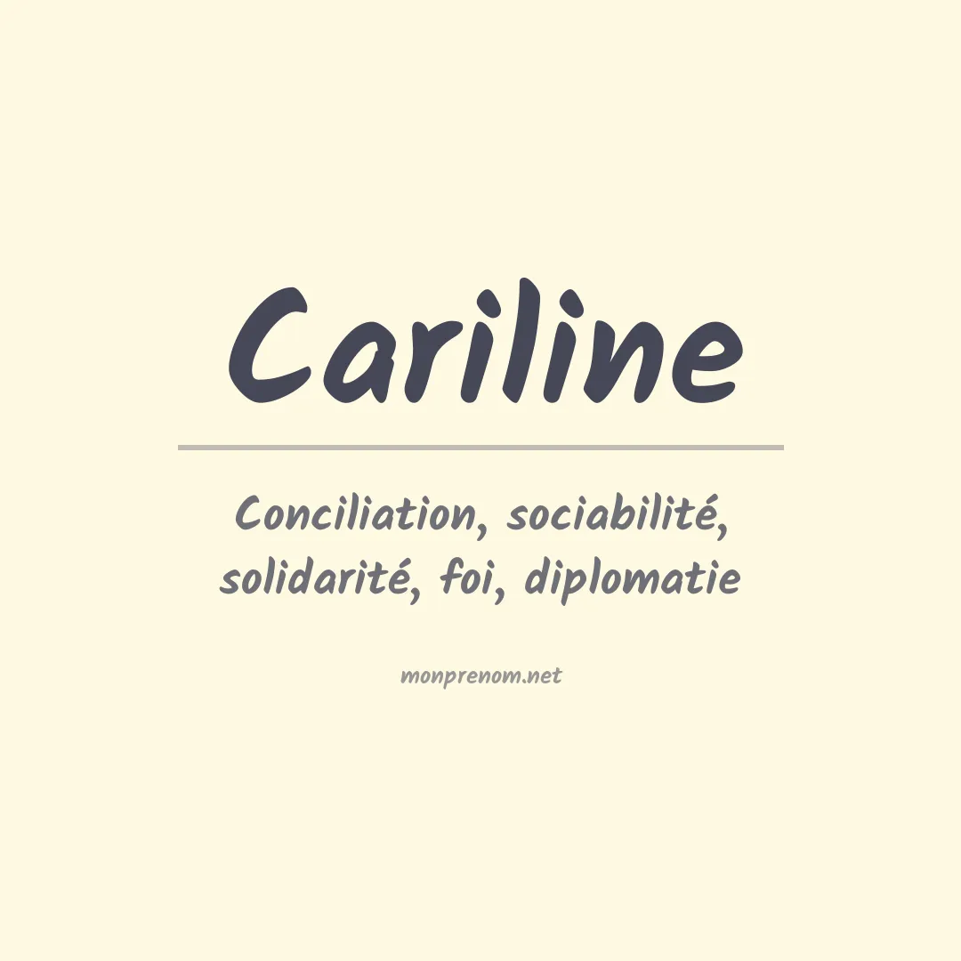 Prénom Cariline