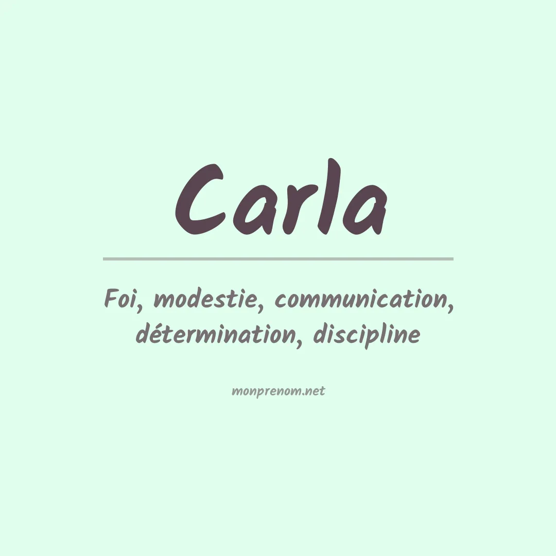 Prénom Carla