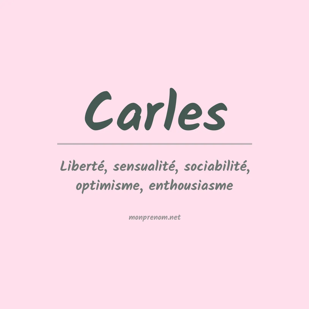 Prénom Carles