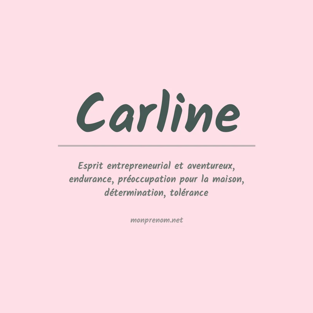 Prénom Carline