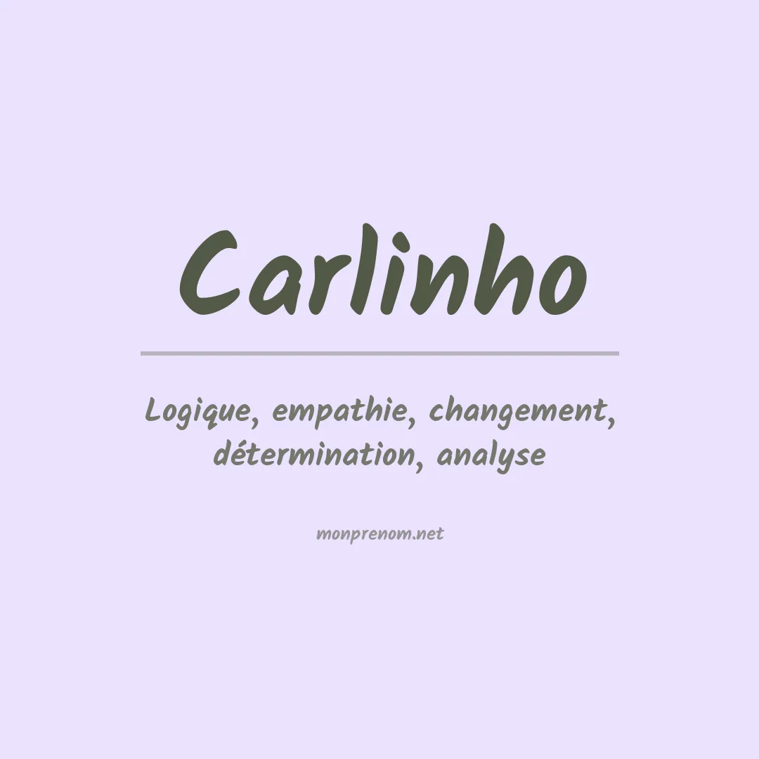 Prénom Carlinho