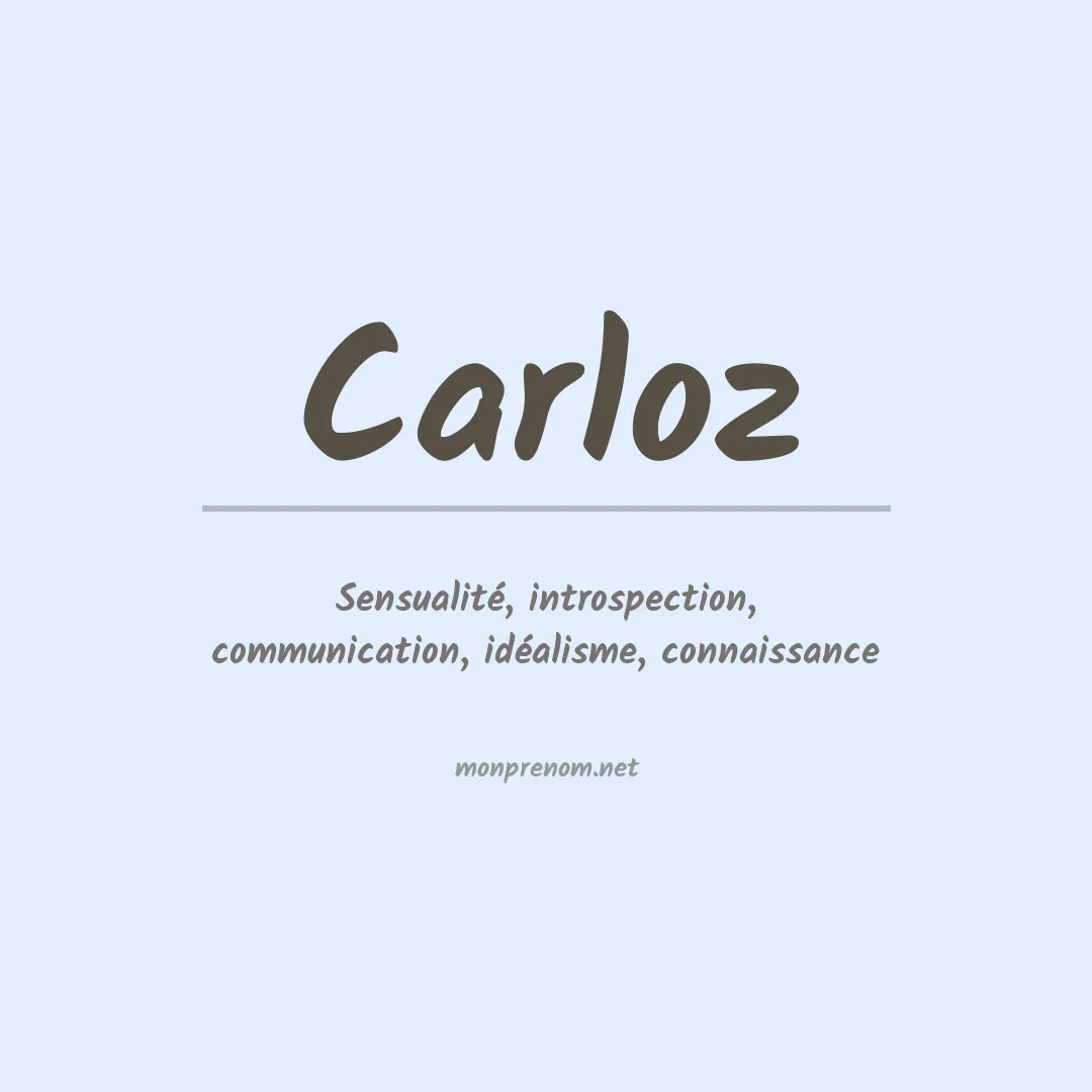 Prénom Carloz