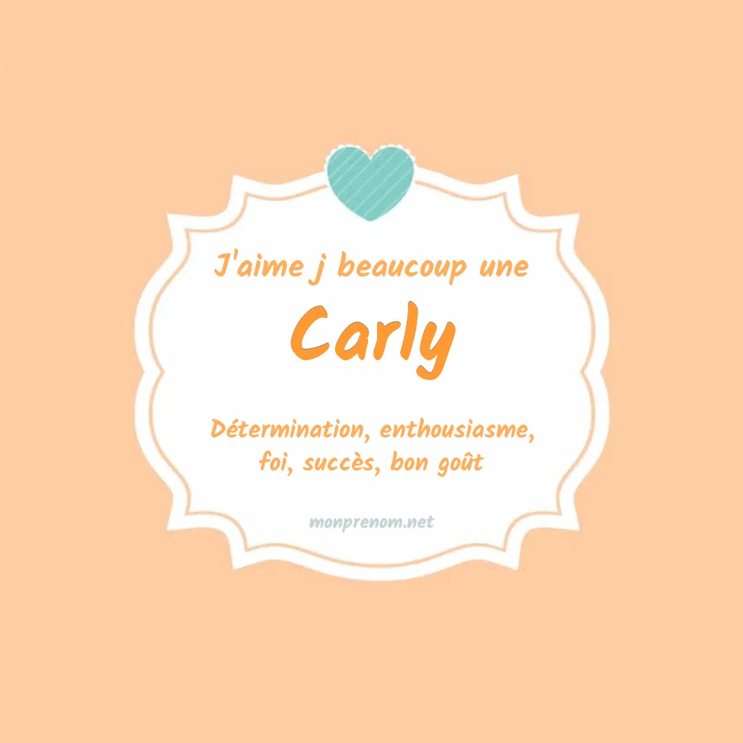 J'aime beaucoup Carly