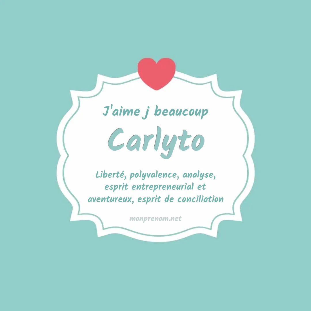 J'aime beaucoup Carlyto