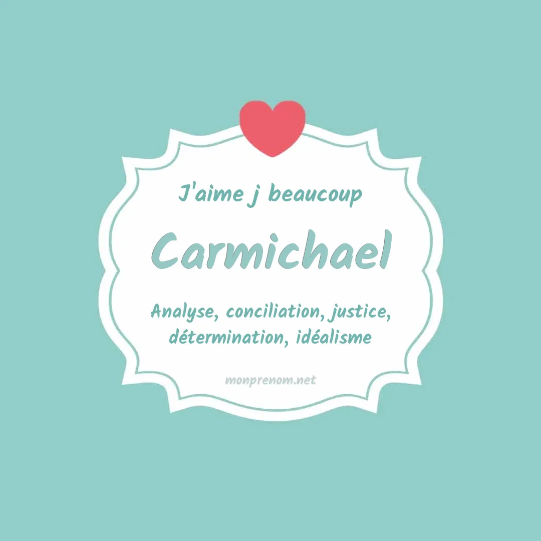 J'aime beaucoup Carmichael